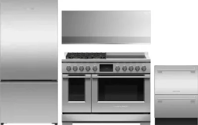 4 Piece Package Includes Refrigerator, Range, Hood And Dishwasher